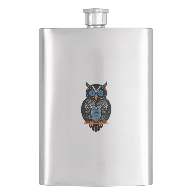 Cantil Flask Black Owl (Frente)