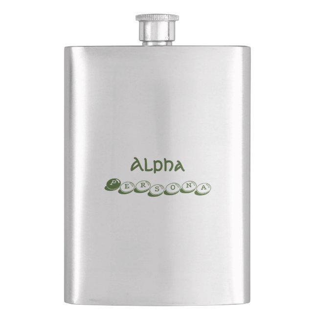 Cantil Flask Clássico Alpha Persona (Frente)