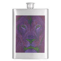 Flask Clássico de abstrato Lion