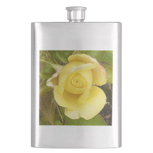 Cantil Flask Clássico de Rosebud Amarelo