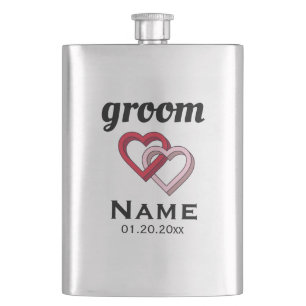 Cantil Flask Clássico do Groom Personalizado