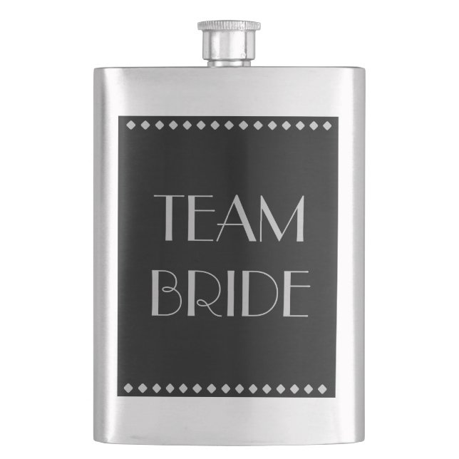 Cantil Flask Clássico do Team Bride (Frente)