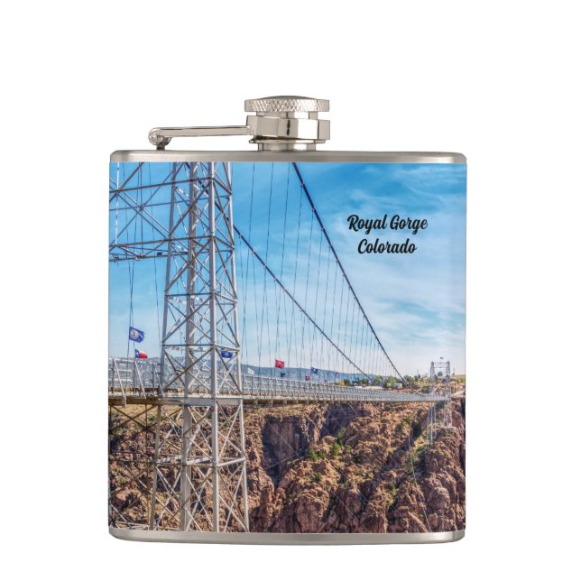 Cantil Flask de Vista Lateral do Royal Gorge (Frente)