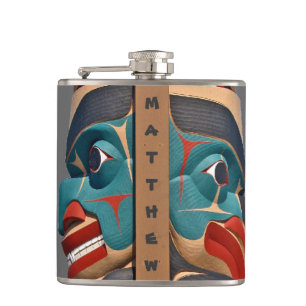 Cantil Flask Design do Pacífico Noroeste de Totem