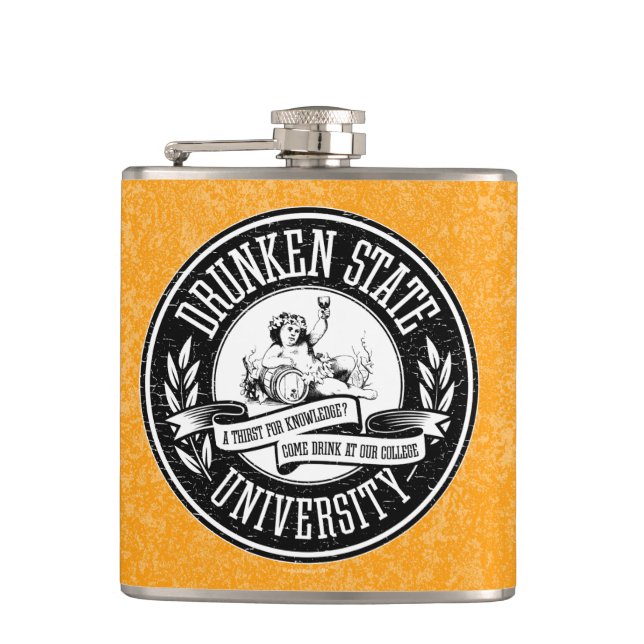 Cantil Flask Drunken State University (Frente)