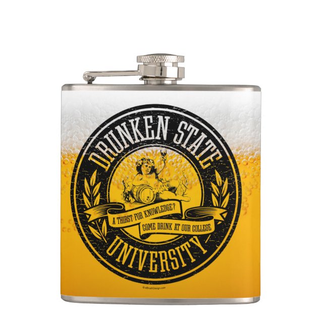 Cantil Flask Drunken State University (Frente)