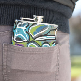 Cantil Flask "Fairways and Greens"