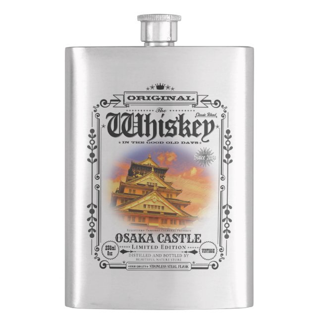 Cantil FLASK_Osaka Castle (Sunset ver.) (Frente)