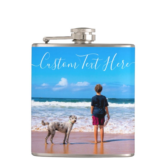 Cantil Flask Personalizado de Fotografia Personalizado co (Frente)