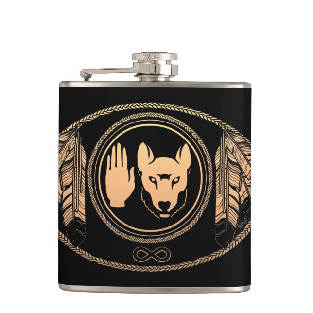 Cantil Flask Personalizado Metis Rebelation Flask Metis (Frente)