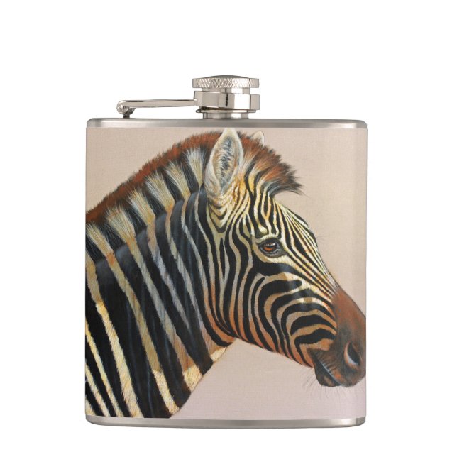 Cantil Flask Zebra Head (Frente)