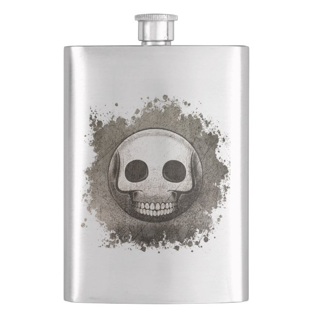 Cantil Flasque Skullmoji Vintage (Frente)