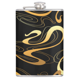 Cantil Flásula Clássica Preta e Amarela