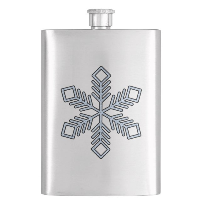 Cantil Floco de Neve Brilhante - Ramos Azul Bebê (Frente)