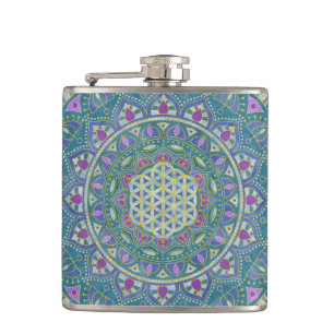 Cantil Flor Da Vida - Mandala Estilo Índia 1