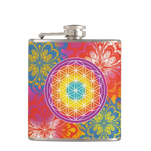 Cantil Flor da vida mandala zen (Frente)