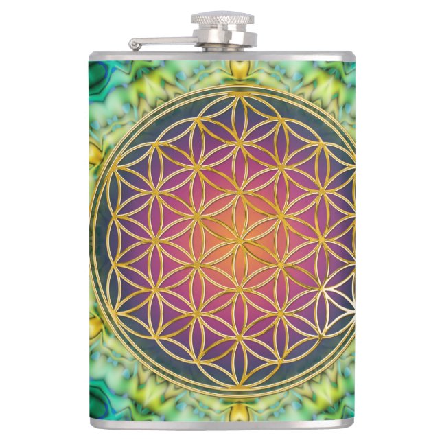 Cantil Flor Da Vida - Ouro - Frente 2 (Frente)