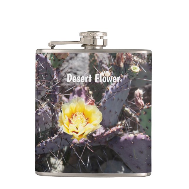Cantil Flor de cacto amarela na primavera (Frente)