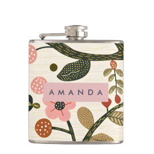Cantil Flor de Outono Retro Caprichosa Personalizada
