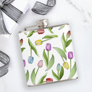 Cantil Flor de Tulipa Colorida Moderna Personalizada