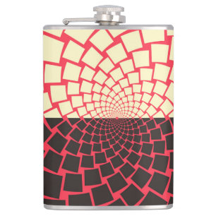 Cantil Flor Estilizada: Marinha Vermelha Negra