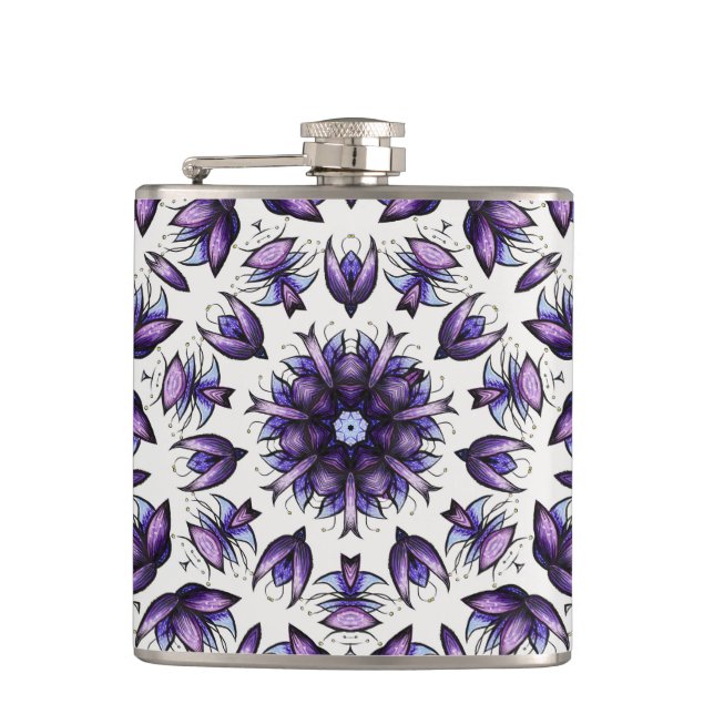 Cantil Flor Mandala Abstrato Kaleidoscópico Padrão (Frente)