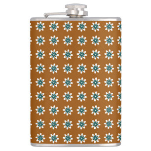 Cantil Flor Mínima Retro Marrom Terroso