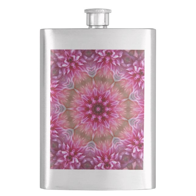 Cantil Flor rosa Caleidoscópio Mandala- 43895 (Frente)