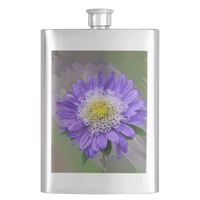 Cantil flor violeta azul (Frente)