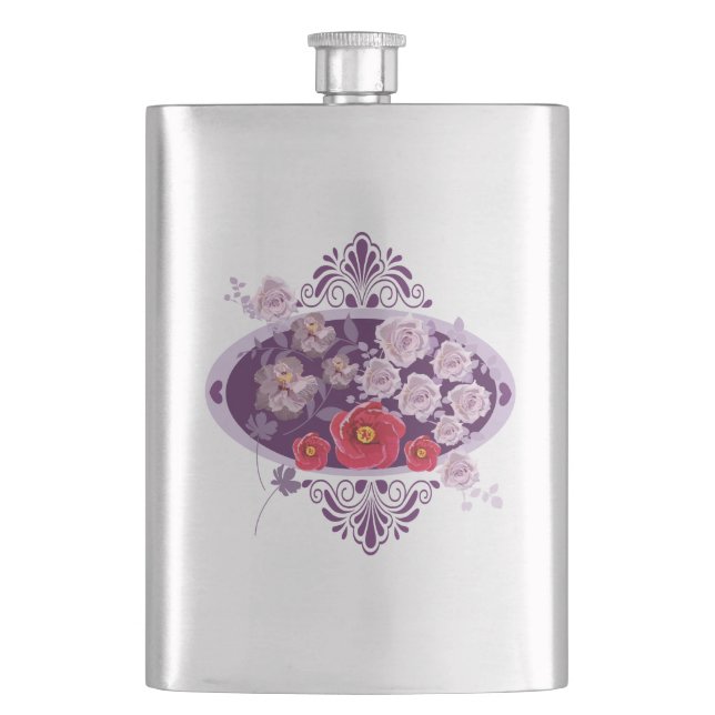 Cantil florais roxos (Frente)