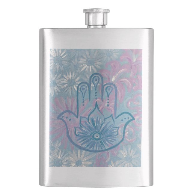Cantil Floral Hamsa Flask (Frente)