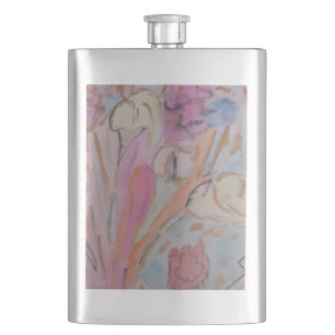 Cantil Floral Pastel Abstrato 