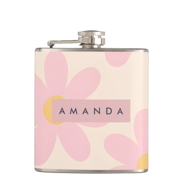 Cantil Floral Rosa Personalizado de Época Dália (Frente)