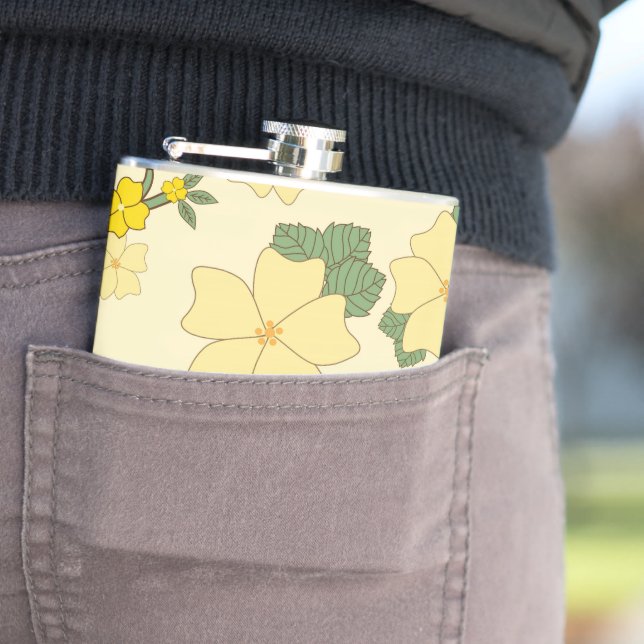 Cantil Flores Amarelas, Padrão Floral, Padrão De Flores (In loco)