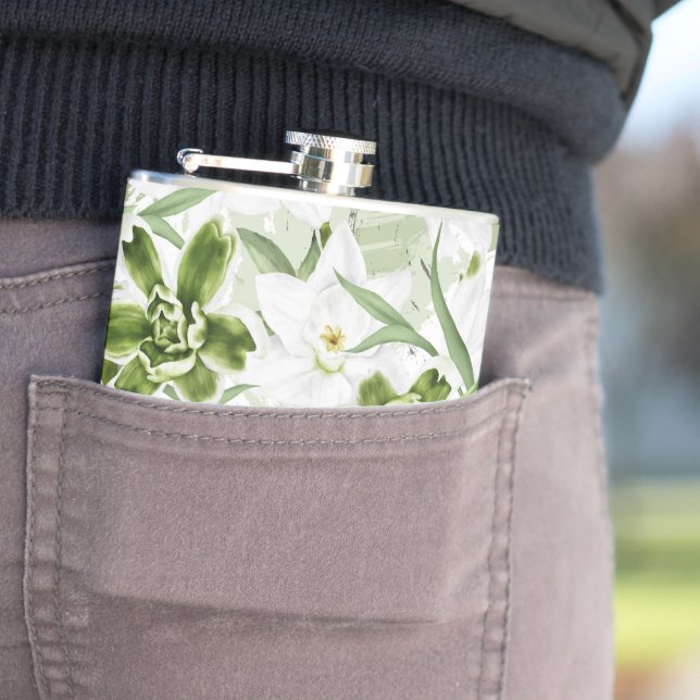 Cantil Flores Brancas de Aquarela 2 (In Situ)