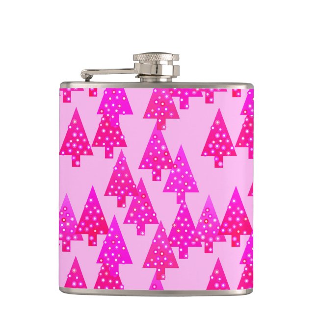 Cantil Flores de Natal modernas - cor-de-rosa fuchsia (Frente)
