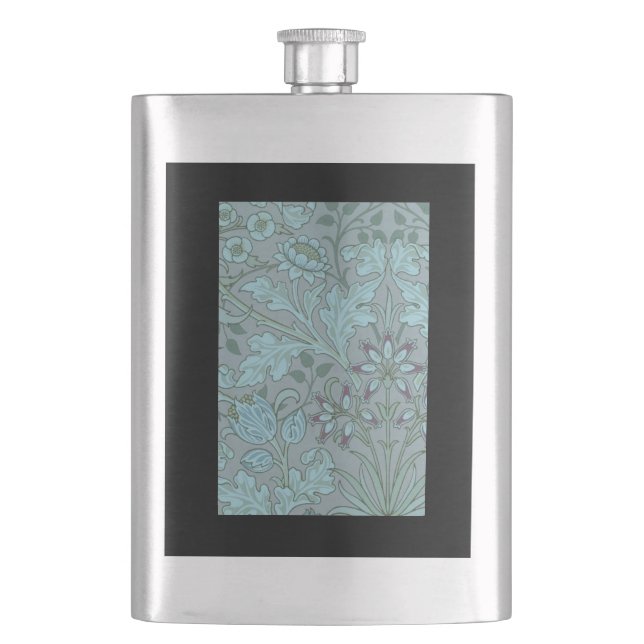 Cantil Flores Decorativas Azul Pastel (Frente)