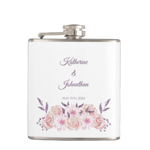 Cantil Flores Rosa Aguarela-Casamento-