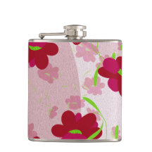 Flores rosa e vermelha - Floral