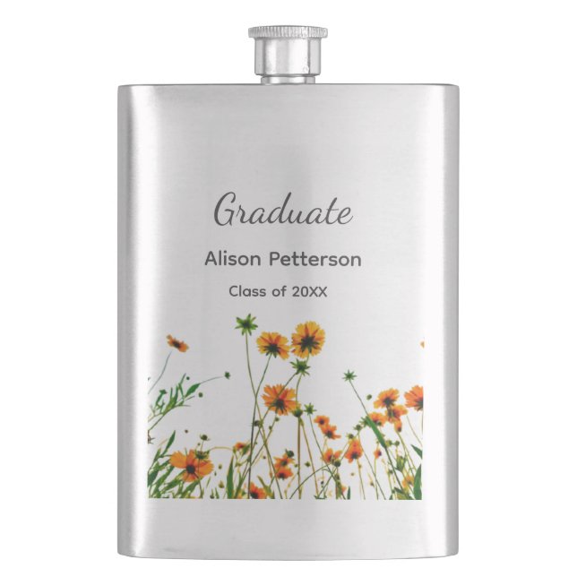 Cantil Flores silvestres amarelas alaranjadas modernas e  (Frente)