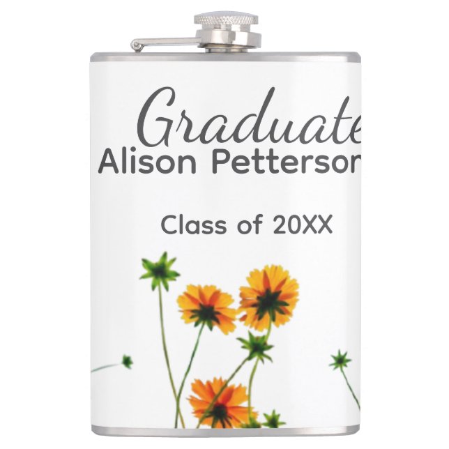 Cantil Flores silvestres amarelas alaranjadas modernas e  (Frente)