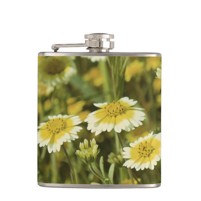 Cantil Flores silvestres Amarelo e Branco Girassóis (Frente)