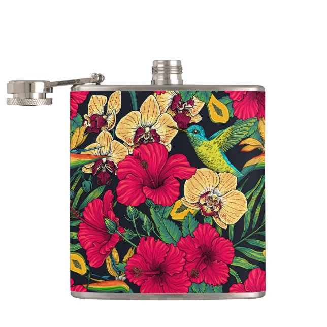 Cantil Flores Tropicais e Beija-flor - Botanica de Verão (Aberto)