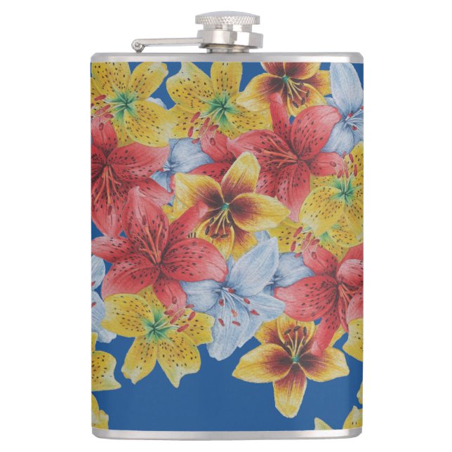 Cantil flores únicas, grandes e corajosas, florais (Frente)