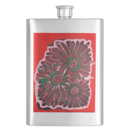 Cantil Flores vermelhas e verdes