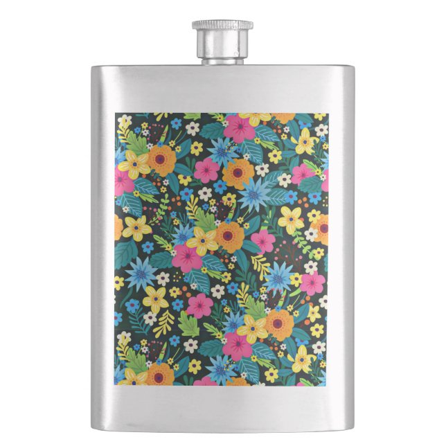 Cantil Flores Vibrantes Ditsy Padrão Floral-43785 (Frente)