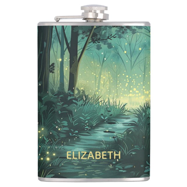 Cantil Floresta de Luz Fada Personalizada (Frente)