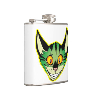 Cantil Fluorescente Cartoon Cat Flask