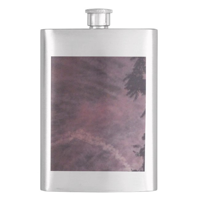 Cantil Fogos de artifício 16 Frasco de aço inoxidável (Frente)