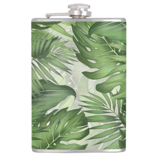 Cantil Folhas da selva tropical: fundo floral sem costura